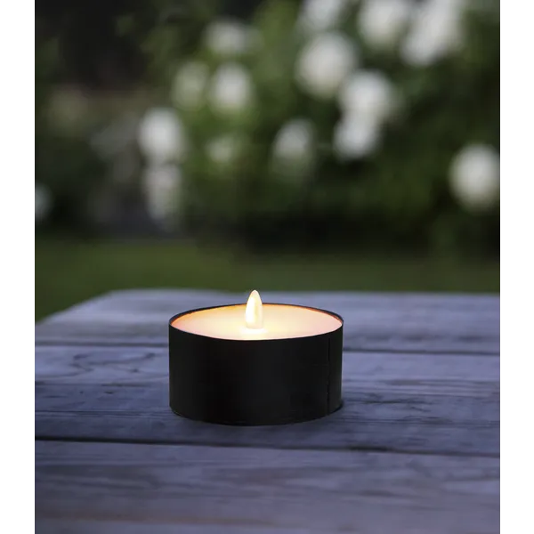 Świeca LED woskowa TORCH Czarna 7cm IP44 na baterie — zdjęcie 6
