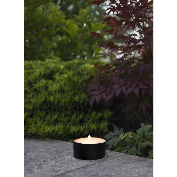 Świeca LED woskowa TORCH Czarna 7cm IP44 na baterie — zdjęcie 8