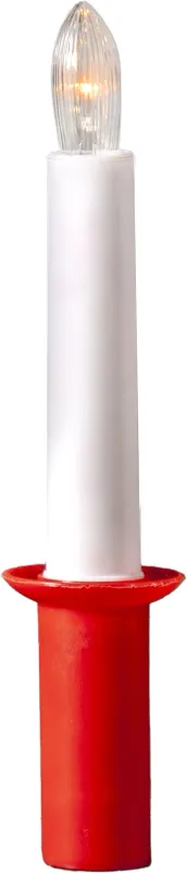 Świeca plastikowa LUCIA Czerwona 17cm na baterie — zdjęcie 7