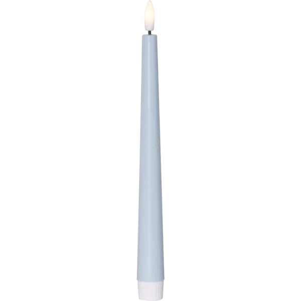 Zestaw 2x świeca LED obiadowa FLAMME CANDY Niebieska 26cm na baterie — zdjęcie 8