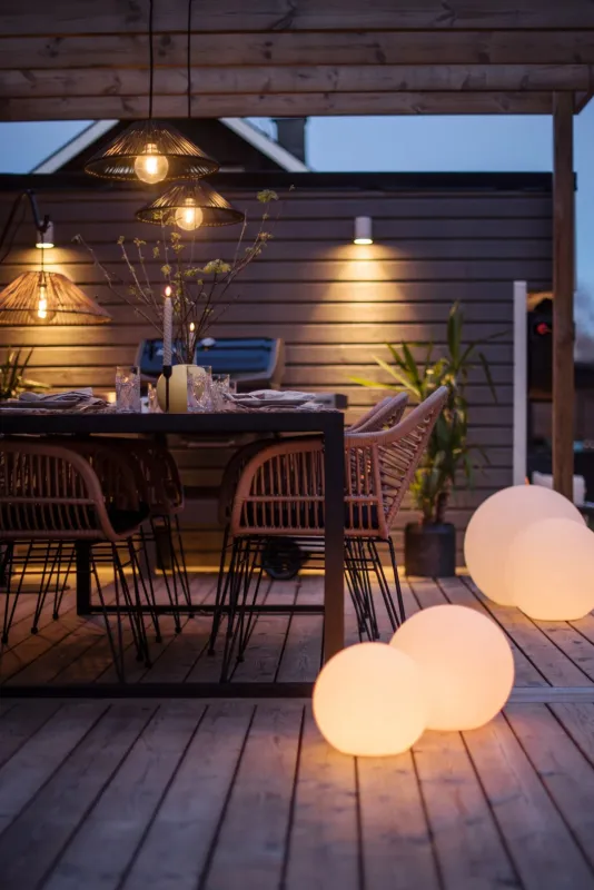 Zestaw 2x świeca LED woskowa obiadowa FLAMME SWIRL Beżowa 25cm — zdjęcie 5