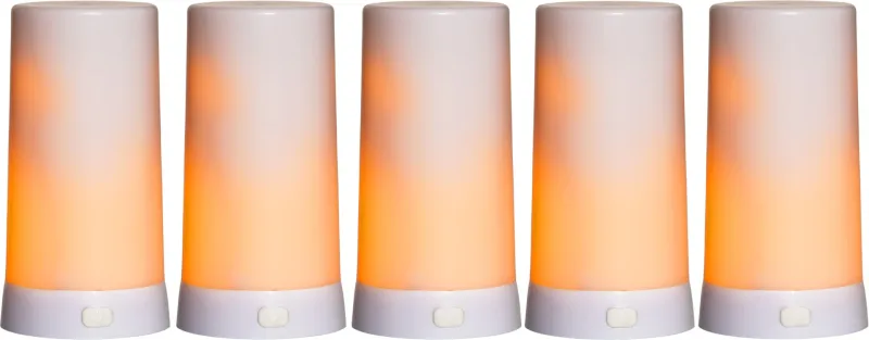 Zestaw 5x świeca LED DINER akumulatorowa z micro USB IP44 — zdjęcie 12