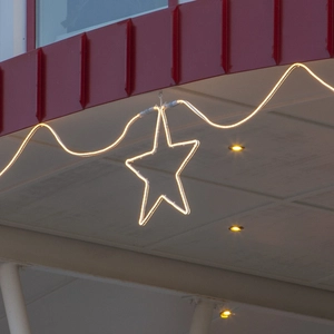 Gwiazda Neon LED 55cm biała ciepła niskonapięciowa 24V