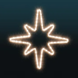 Iluminacja dekoracja LED Gwiazda 2D 46 cm AM-138065