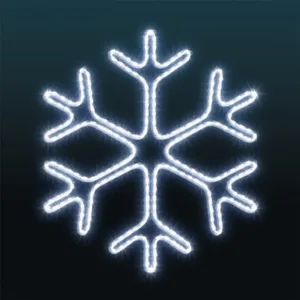 Iluminacja dekoracja LED Śnieżynka 2D 47 cm AM-138034
