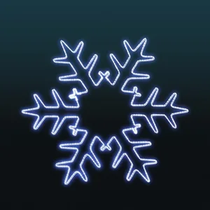 Iluminacja dekoracja elewacyjna LED Śnieżynka 2D 115 cm AM-138012