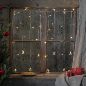 Kurtyna LED 1,2m x 0,82m na baterie biała ciepła