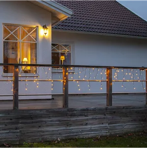 Kurtyna Sople 240 diod LED 5,9 m x 0,55 m biała ciepła 1900k