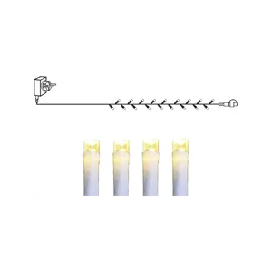 Lampki choinkowe LED 10m 100 diod białe ciepłe niskonapięciowe 24V