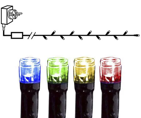 Lampki choinkowe LED 120 diod 7,1m Multikolor sterownik 8 funkcji — zdjęcie 2