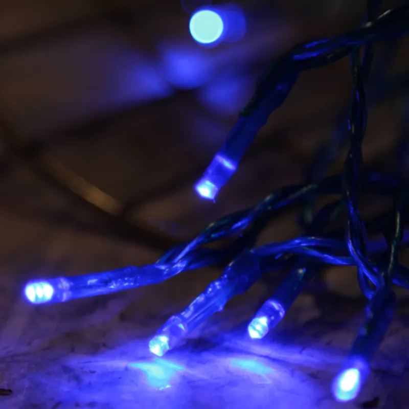Lampki choinkowe LED 15 diod 2,1m niebieskie na baterie — zdjęcie 5