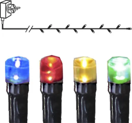 Lampki choinkowe LED 160 diod 16m Multikolor — zdjęcie 2