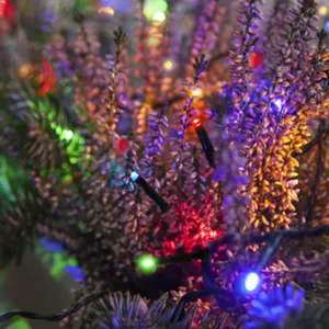 Lampki choinkowe LED 180 diod 18m Multikolor MICROLED czarny