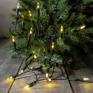 Lampki choinkowe LED 35 diod 5,1m Białe Ciepłe INDOOR