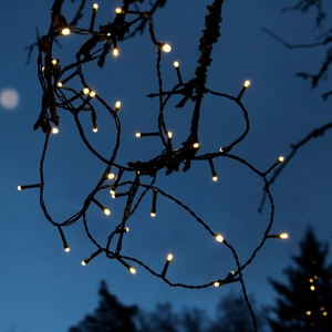 Lampki choinkowe LED 40 diod 4m Białe Ciepłe