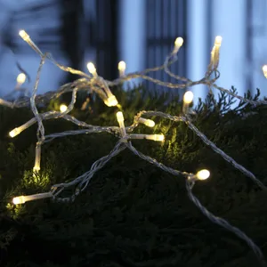 Lampki choinkowe LED 40 diod 4m białe ciepłe tranparentny