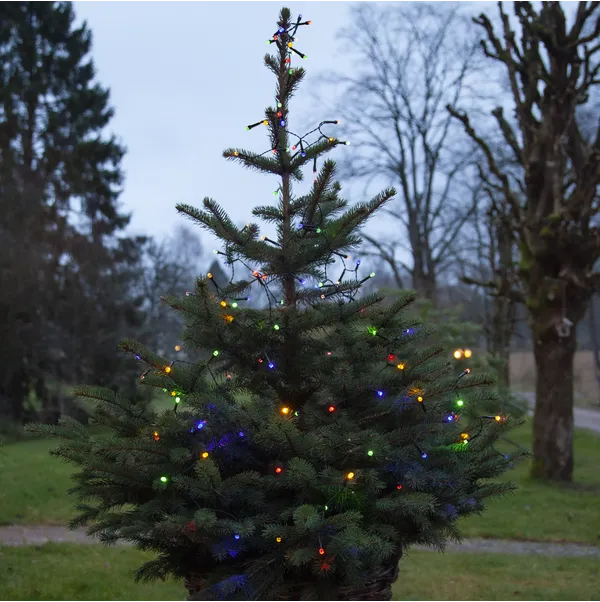 Lampki choinkowe LED 80 diod 6m na baterie sterownik Multikolor DIAMOND STAR — zdjęcie 2