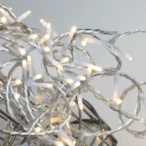 Lampki choinkowe LED 90 diod 9m Białe Ciepłe MICROLED transparentne
