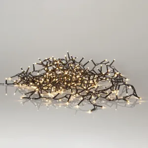Lampki choinkowe LED bardzo gęste 540 diod 11m białe ciepłe 2700k