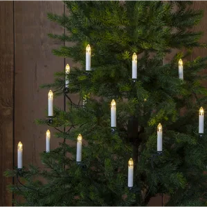 Lampki choinkowe świeczki Led ANDERS 16 lampek Białe Ciepłe na zewnątrz
