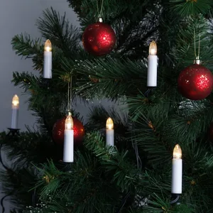 Lampki choinkowe świeczki Led SVEA 16 lampek z żarówkami E10 B. Ciepłe do wewnątrz