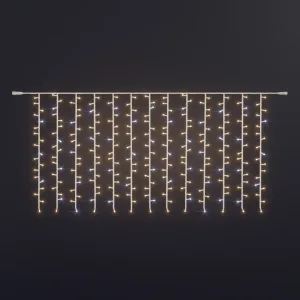 Profesjonalna kurtyna LED 2,6m x 1m biała ciepła FLASH 230V IP65