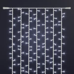 Profesjonalna kurtyna LED 2,6m x 9m biała zimna FLASH 230V IP65