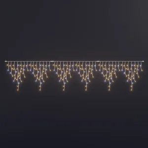 Profesjonalna kurtyna Sople LED 3,9m x 0,9m biała ciepła FLASH 230V IP65