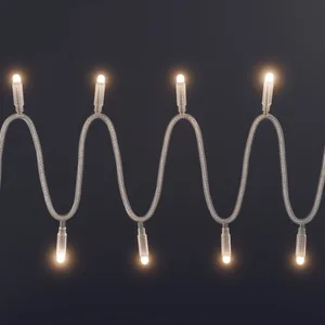 Profesjonalne lampki choinkowe LED 12m Białe Ciepłe 230V IP44