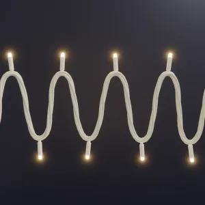 Profesjonalne lampki choinkowe LED 12m Białe Ciepłe 230V IP65