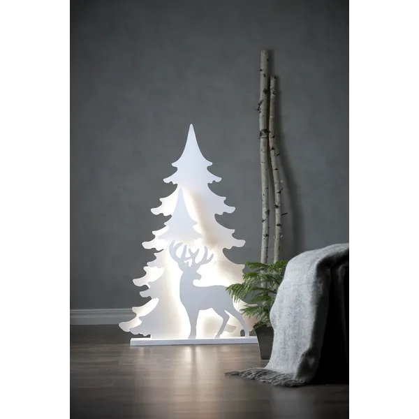 Scenka świąteczna drewniana choinki i jeleń Led GRANDY 110cm — zdjęcie 5