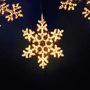 Śnieżynka wisząca LED 43cm biała ciepła CONNECTSTAR 230V