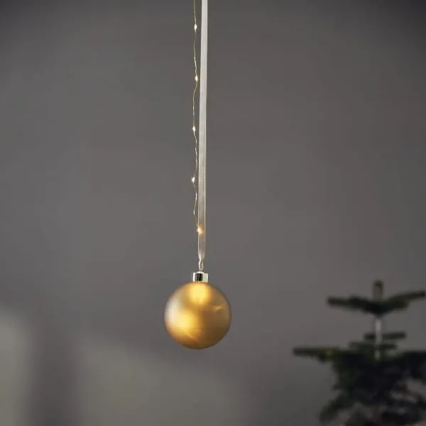 Bombka szklana z podświetleniem Led BLISS 10cm na baterie — zdjęcie 3
