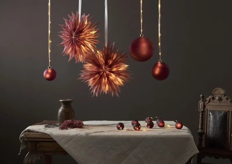 Bombka szklana z podświetleniem Led BLISS 20cm na baterie — zdjęcie 4