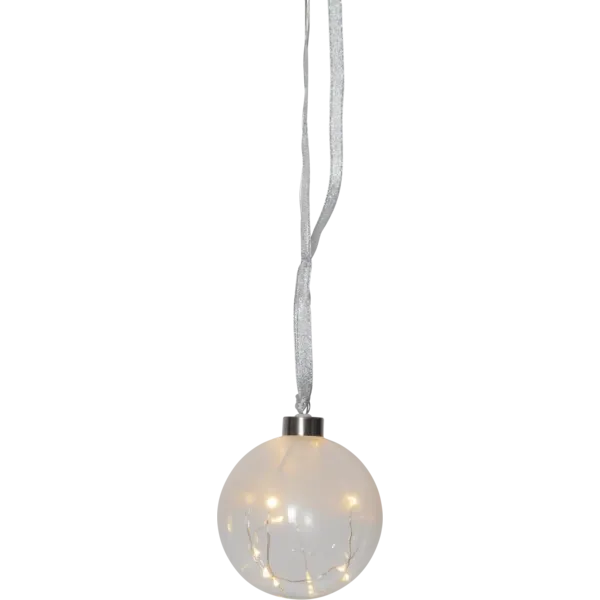 Bombka szklana z podświetleniem Led GLOW 10cm na baterie — zdjęcie 2