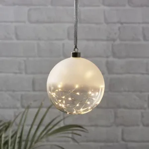 Bombka szklana z podświetleniem Led GLOW 15cm