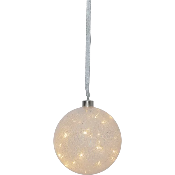 Bombka szklana z podświetleniem Led GLOW SNOW 15cm — zdjęcie 2