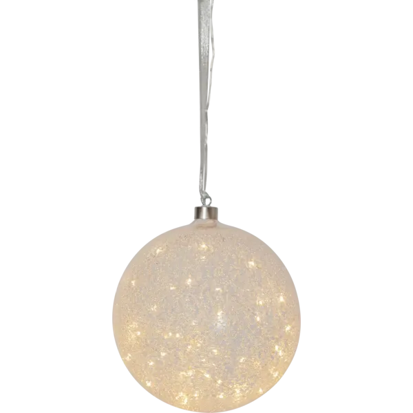 Bombka szklana z podświetleniem Led GLOW SNOW 20cm — zdjęcie 2
