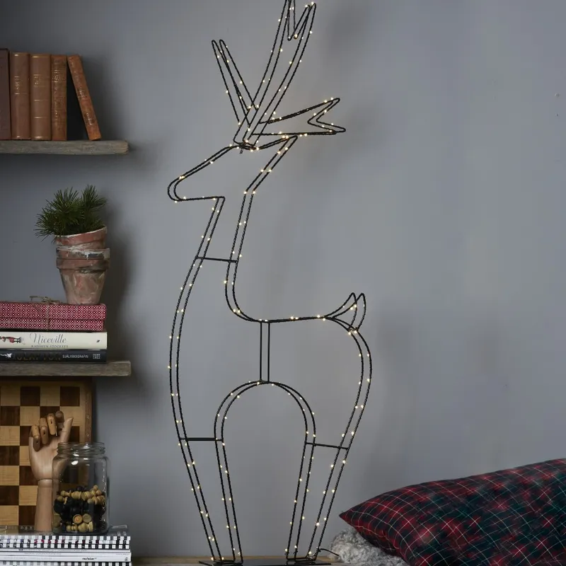 Dekoracja Jeleń wolnostojący 3D Led CUPID 120cm — zdjęcie 3