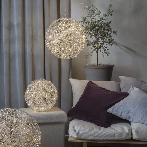 Dekoracja LED metalowa Kula TRASSEL 37,5 cm średnicy — zdjęcie 6