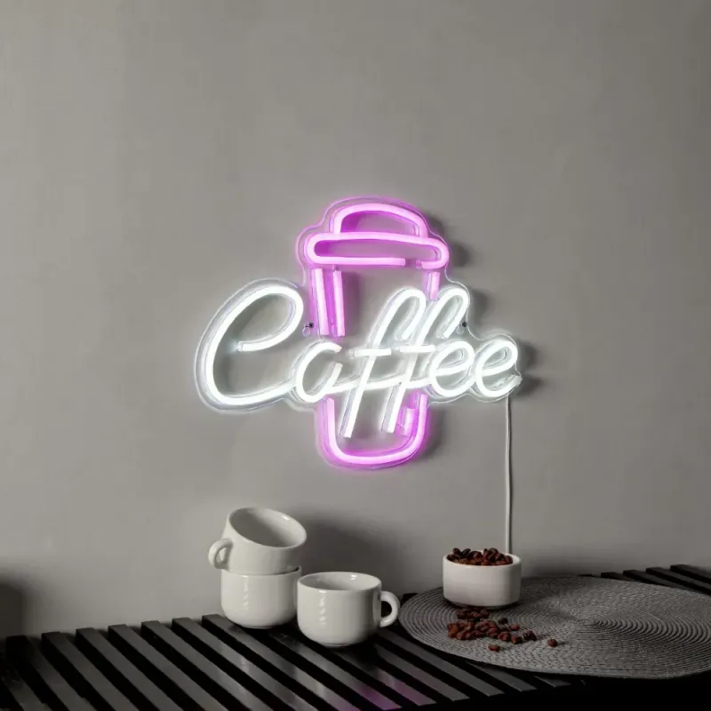 Dekoracja LED napis Coffee PLEXY — zdjęcie 3