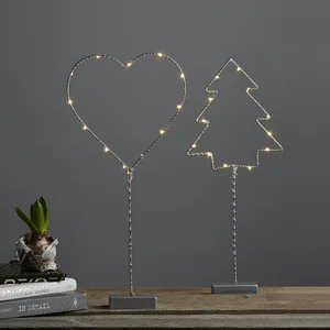 Dekoracja choinka Led WIRY 42cm na baterie
