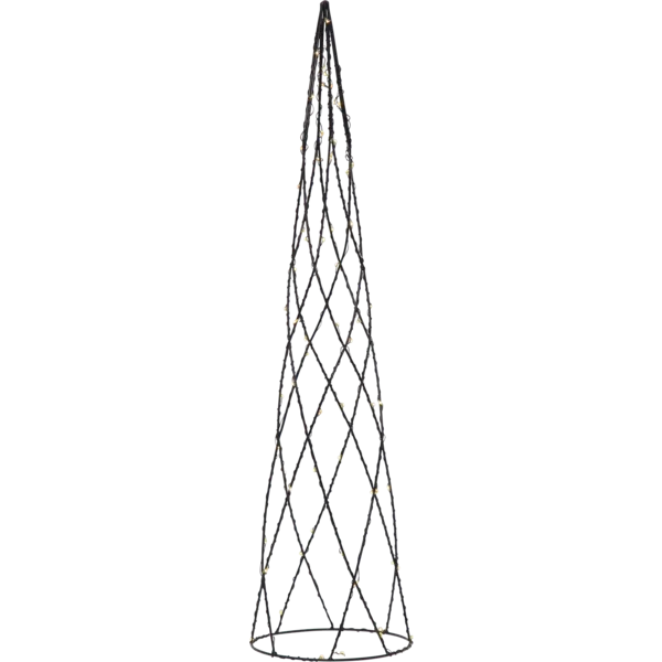 Dekoracja choinka stożek Led HELIX 60cm na baterie — zdjęcie 2