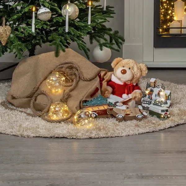 Dekoracja czytający miś MARRY PAL 28cm na baterie — zdjęcie 5