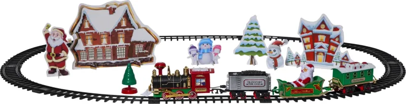 Dekoracja grająca świąteczny pociąg Led X-MAS TRAIN — zdjęcie 2