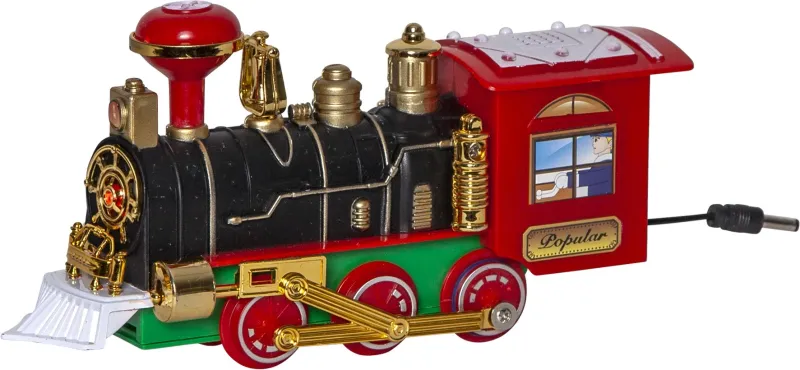 Dekoracja grająca świąteczny pociąg Led X-MAS TRAIN — zdjęcie 3