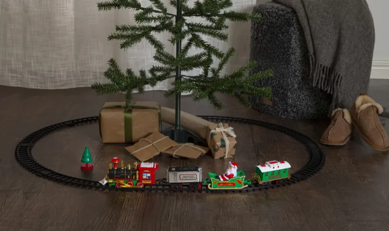 Dekoracja grająca świąteczny pociąg Led X-MAS TRAIN — zdjęcie 13