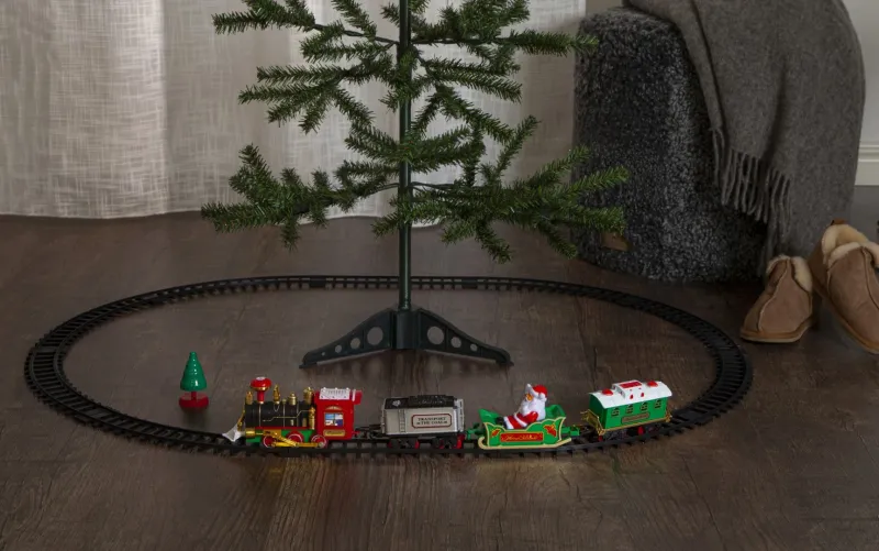Dekoracja grająca świąteczny pociąg Led X-MAS TRAIN — zdjęcie 14