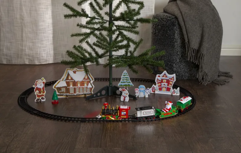 Dekoracja grająca świąteczny pociąg Led X-MAS TRAIN — zdjęcie 15