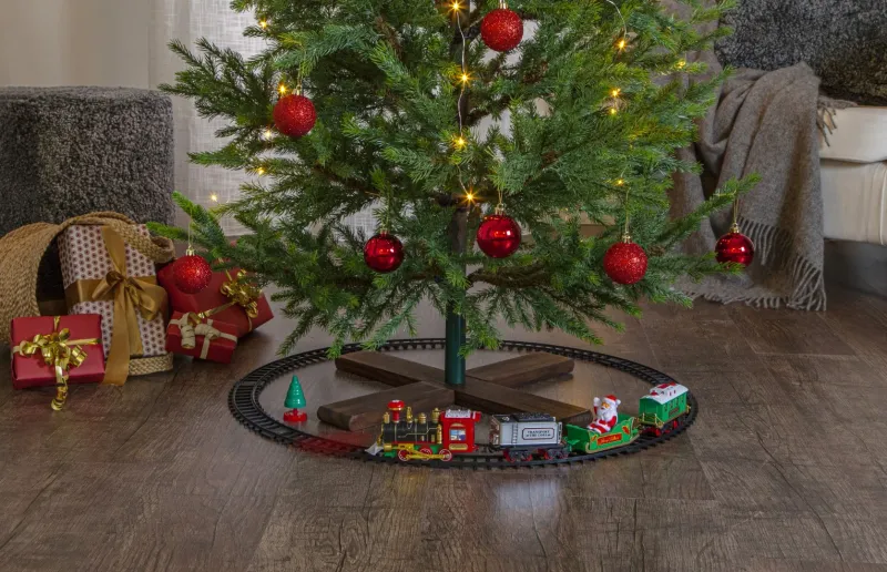 Dekoracja grająca świąteczny pociąg Led X-MAS TRAIN — zdjęcie 16